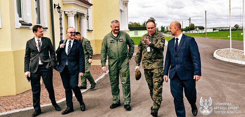 Przedstawiciele BBN z wizytą w Garnizonie Pruszcz Gdański