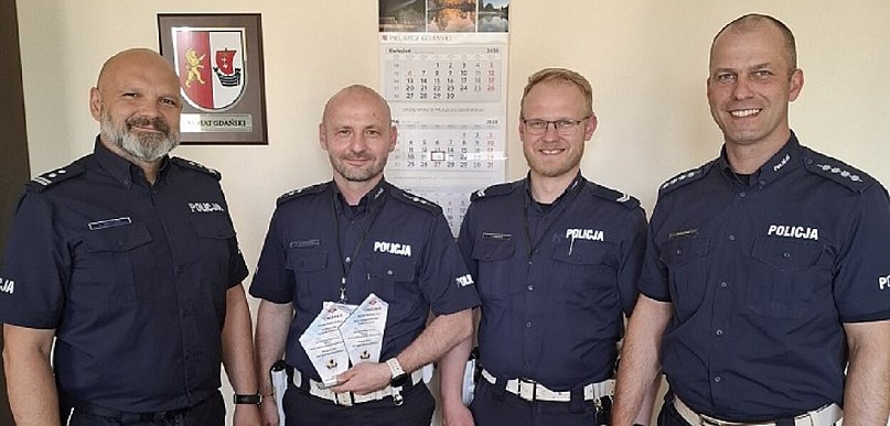 Policjanci z Pruszcza Gdańskiego w czołówce konkursu „Policjant Ruchu Drogowego”