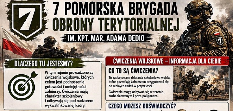 Ćwiczenia wojskowe na Pomorzu. Mieszkańcy mogą usłyszeć strzały