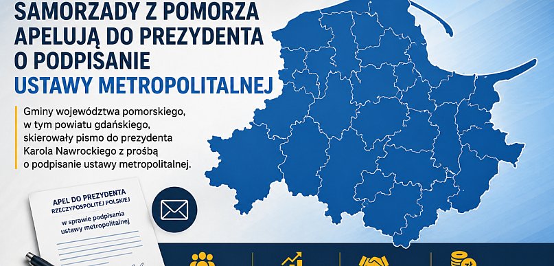 Samorządy z Pomorza apelują do prezydenta o podpisanie ustawy metropolitalnej