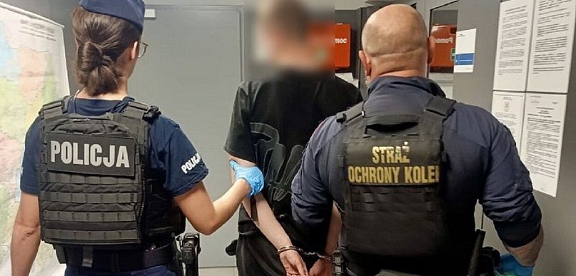 Pomorskie: Wspólne działania na kolei. Zatrzymany 18-latek z narkotykami.