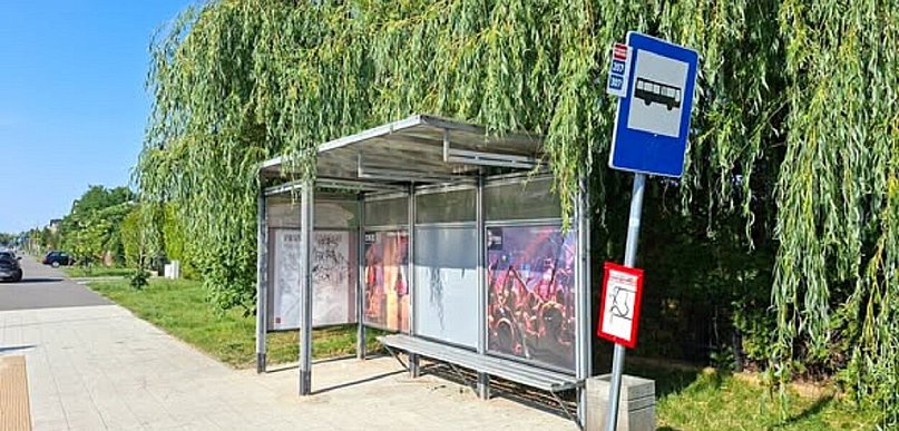 Pruszcz Gdański: Nowa wiata przystankowa przy ul. Gałczyńskiego