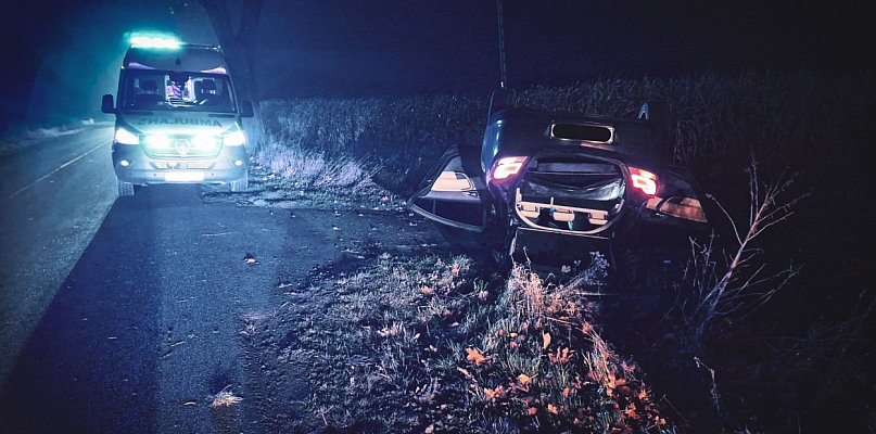 Suchy Dąb: Jedna osoba ranna w wypadku w Krzywym Kole - 22598