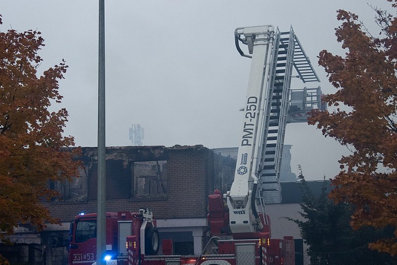 Skutki pożaru w Rusocinie - gmina Pruszcz Gdański