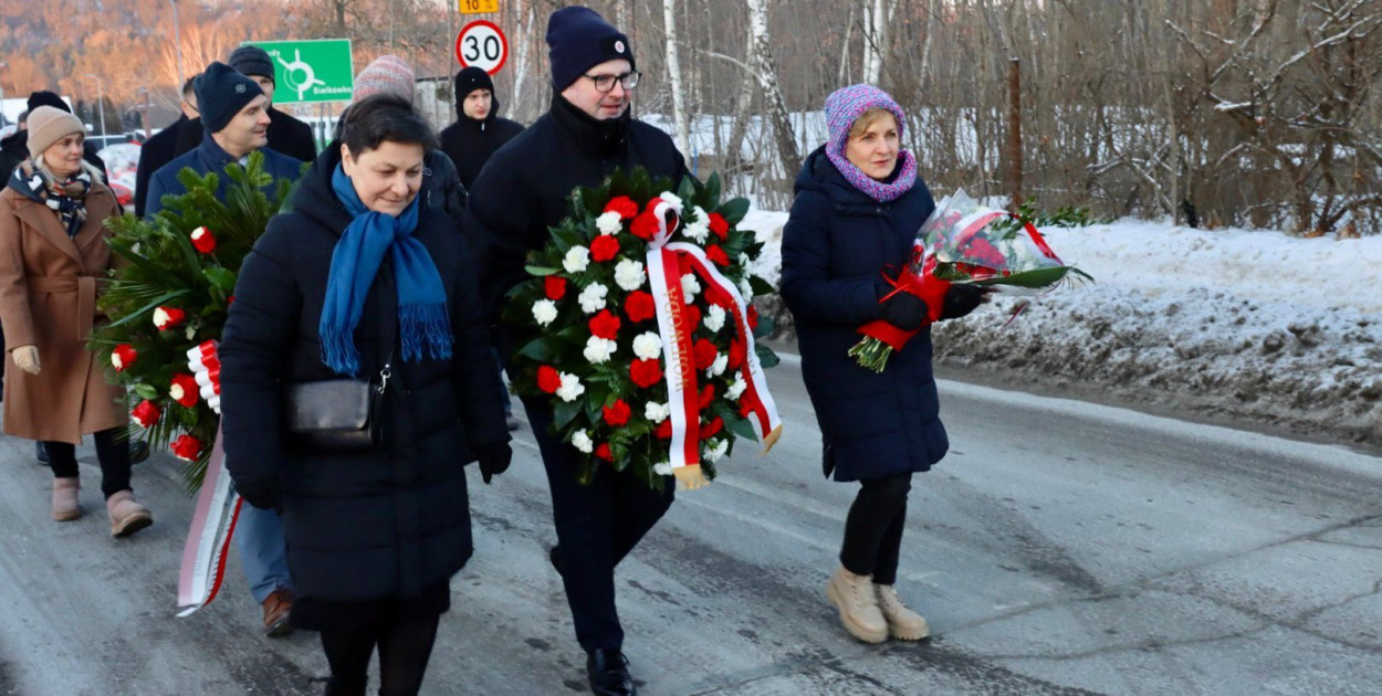 Mieszkańcy gminy Kolbudy oddali hołd ofiarom Marszu Śmierci z KL Stutthof