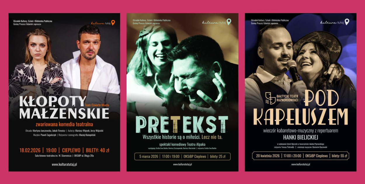Gm. Pruszcz Gdański: Komedia, dramat i kabaret – teatr w OKSiBP w Cieplewie