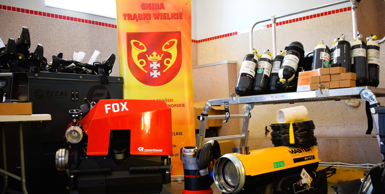 OSP w Gminie Trąbki Wielkie z nowym wyposażeniem