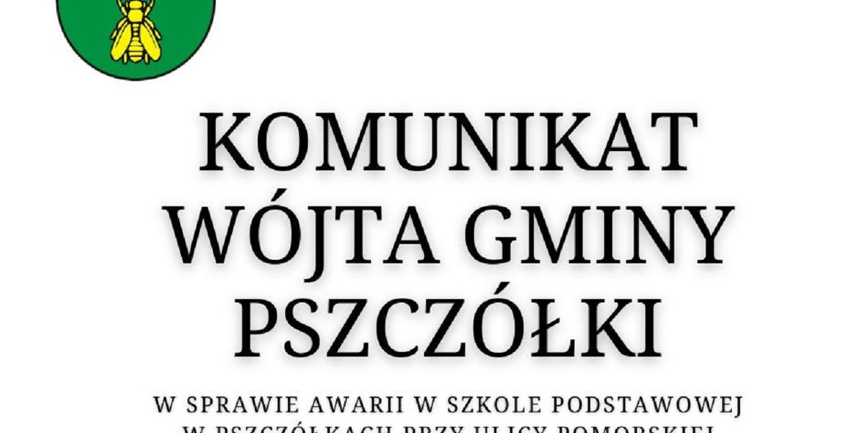 Pęknięcia w szkole w Pszczółkach – czasowe wyłączenie części budynku