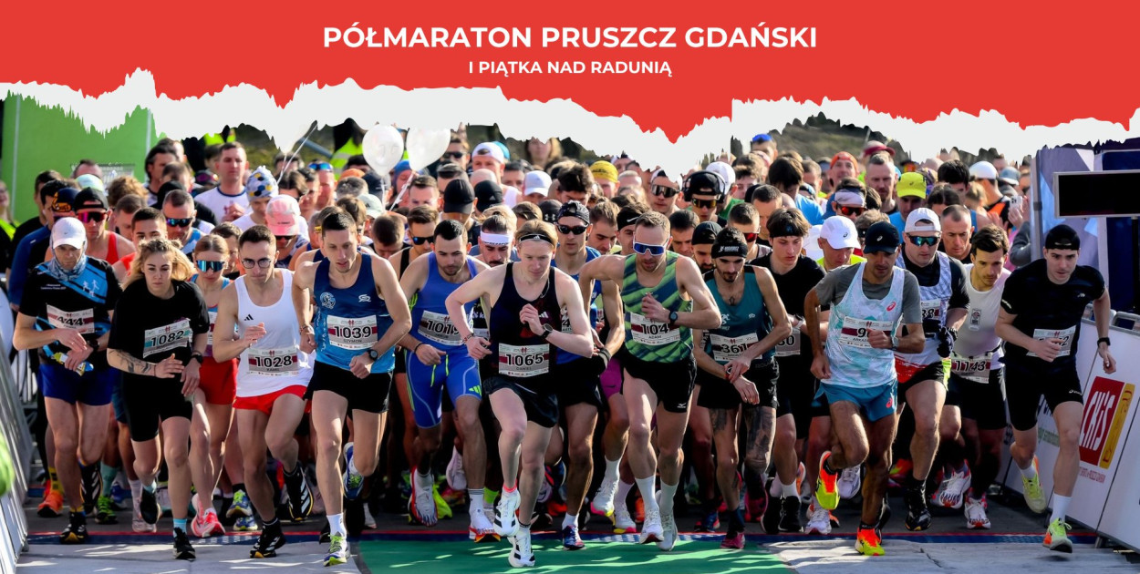 Biegowy start sezonu w Pruszczu Gdańskim. Półmaraton i Piątka nad Radunią