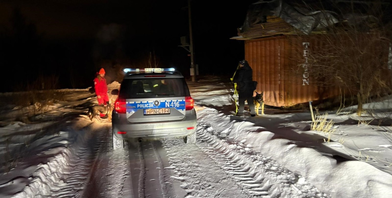 Policyjna akcja ratunkowa w Trąbkach Wielkich – 45-latek odnaleziony