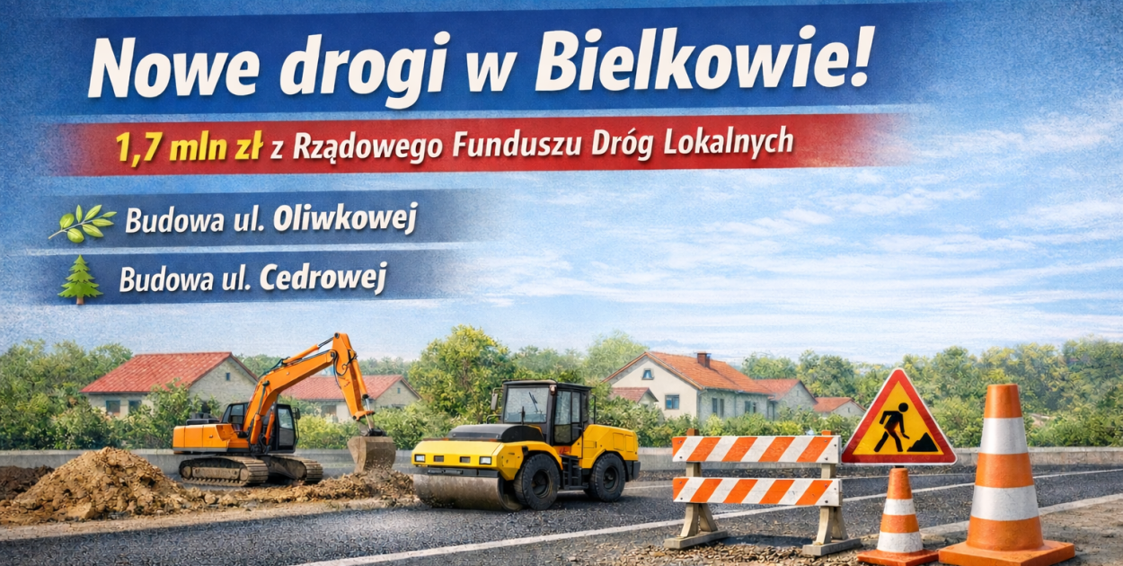 Kolbudy: Prawie 2 mln złotych na nowe drogi w Bielkowie
