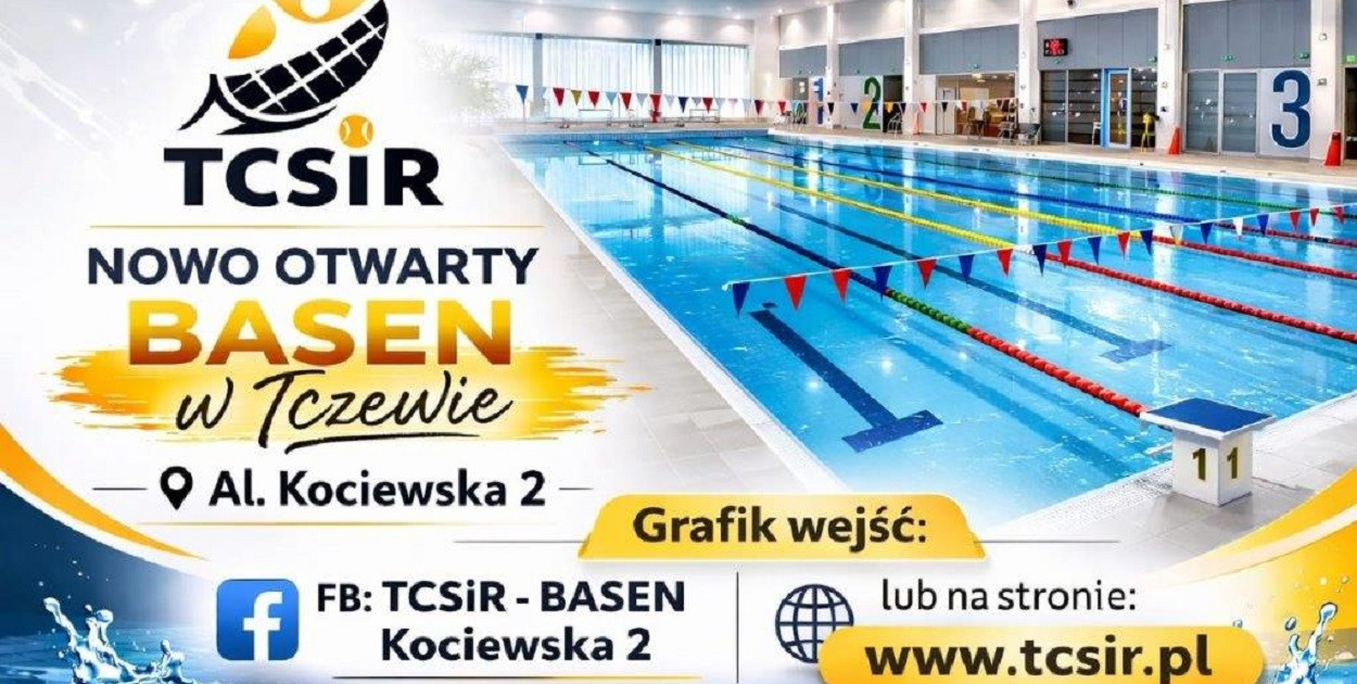 Nowy basen w Tczewie już otwarty. Nowoczesny obiekt zaprasza mieszkańców regionu