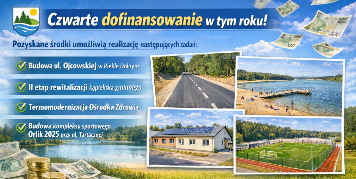 Gmina Przywidz pozyskuje kolejne środki na rozwój inwestycji