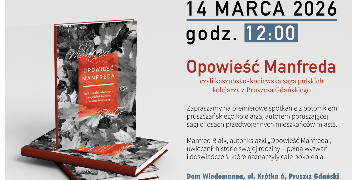 Saga polskich kolejarzy z Pruszcza Gdańskiego. Spotkanie autorskie z M. Białk