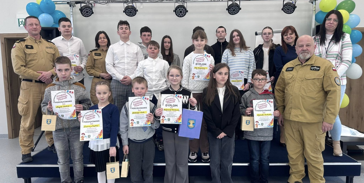 Młodzi znawcy pożarnictwa rywalizowali w gminie Suchy Dąb