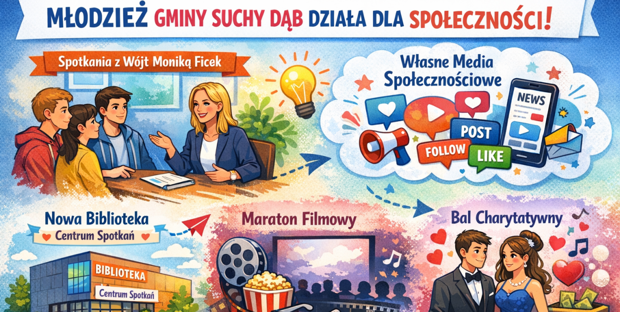 Suchy Dąb: 6 tysięcy dla młodzieży na organizację własnych inicjatyw