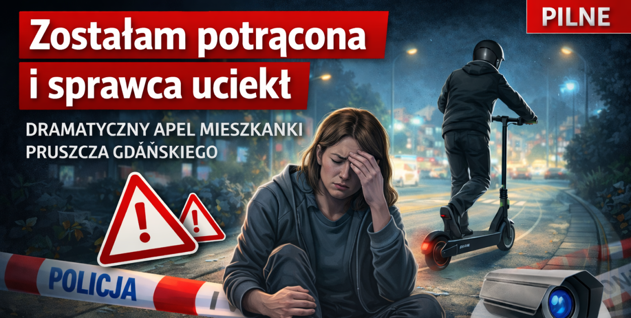 „Zostałam potrącona a sprawca uciekł”. Mieszkanka szuka świadków zdarzenia