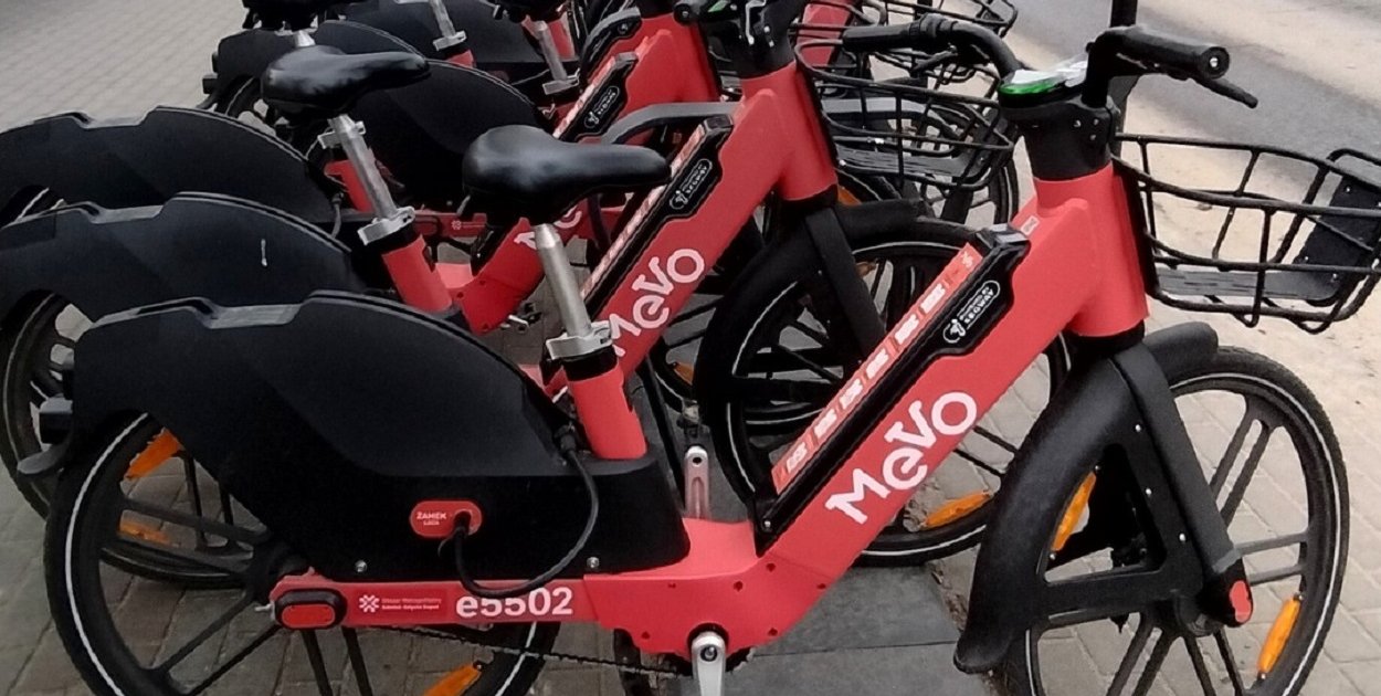 Wiosna napędza rowerowy ruch w Pruszczu Gdańskim. Mevo coraz popularniejsze