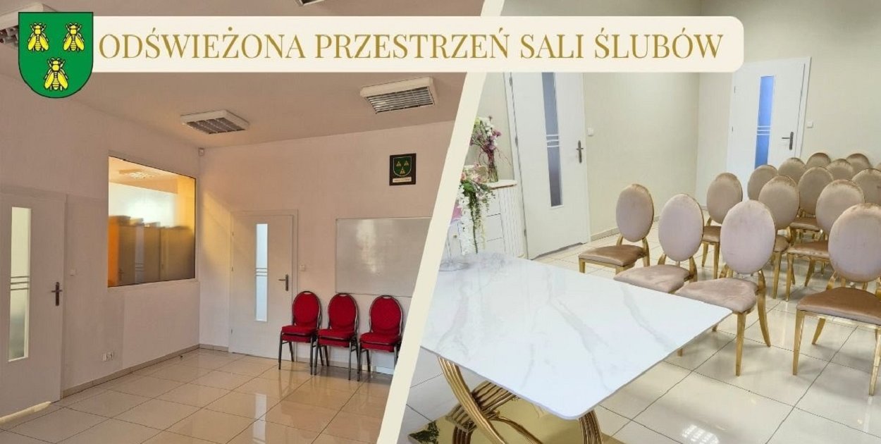 Metamorfoza Sali Ślubów w Pszczółkach